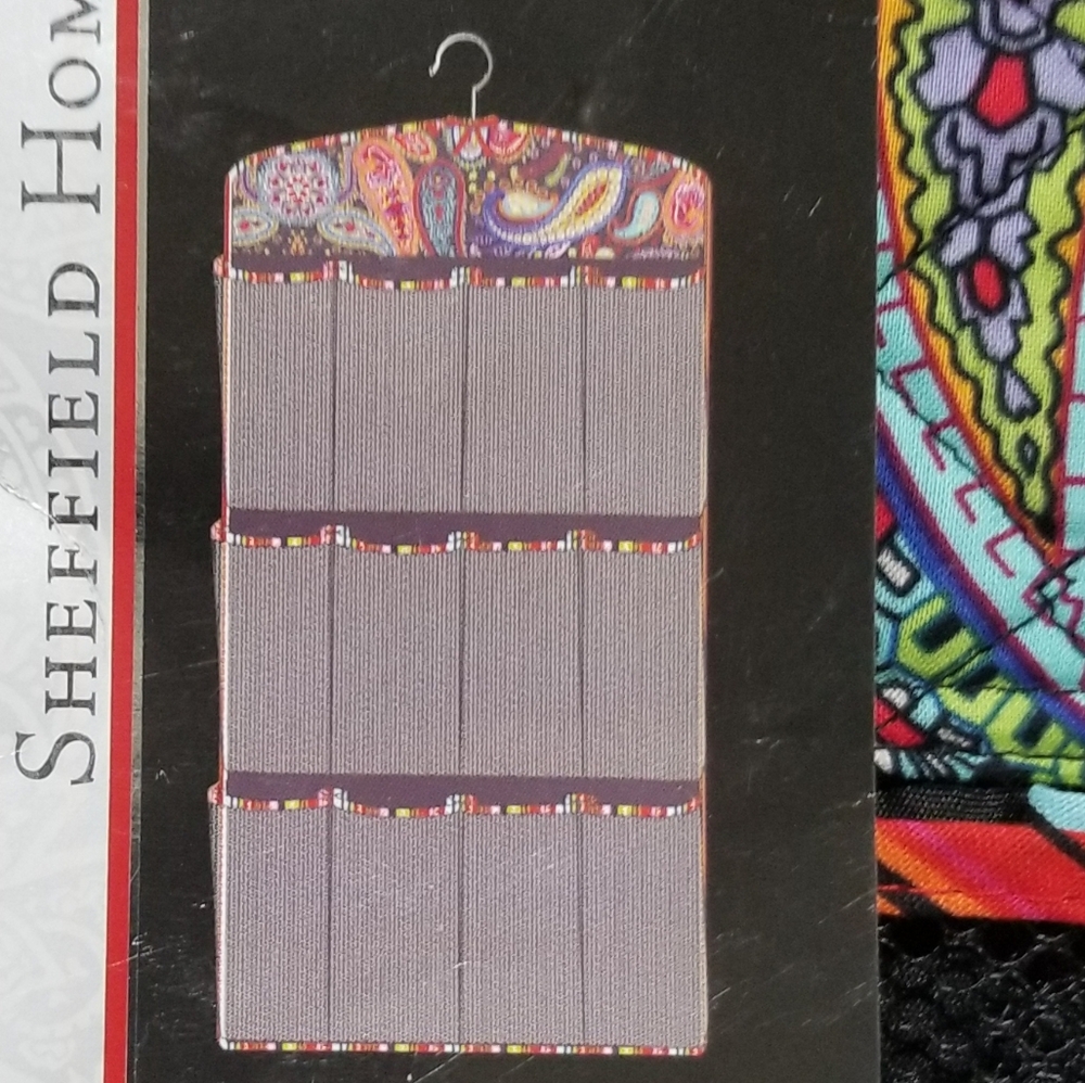 Colorful Paisley Hanging Shoe Organizer!